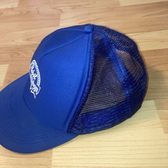 Vintage Pabst Blue Ribbon Beer Snapback Mesh Trucker Hat Men Otto Collection - Picture 3 of 5